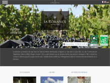 Tablet Screenshot of domainelaromance.com